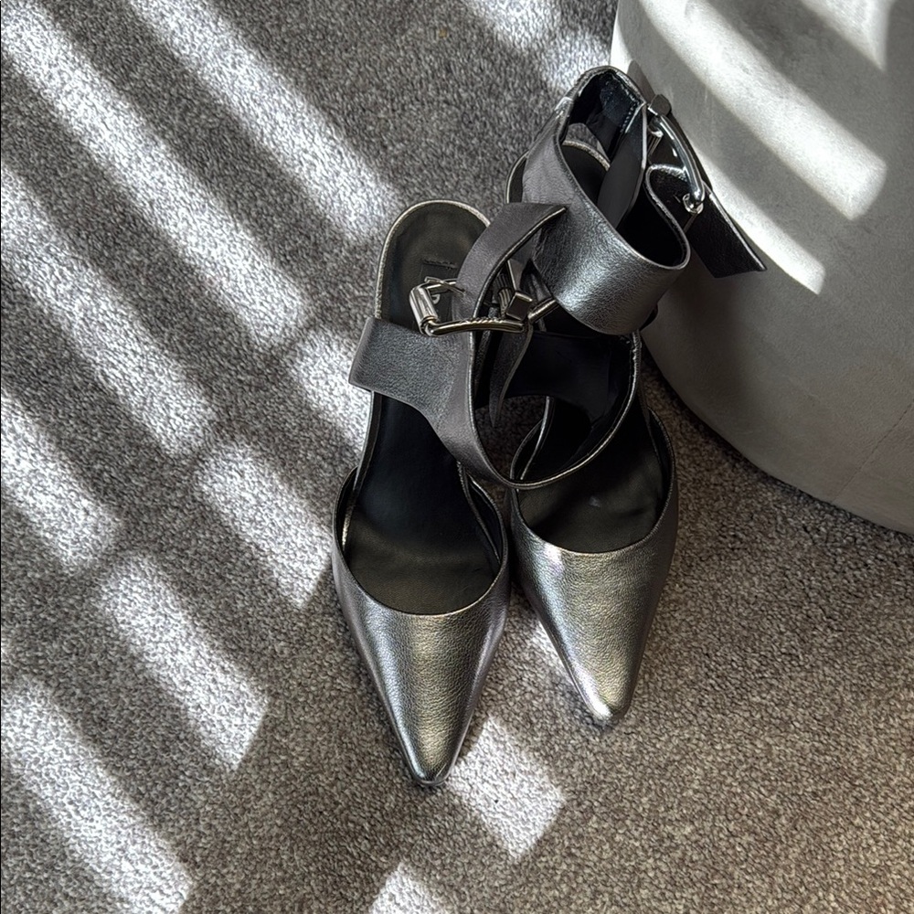 DKNY Elegant Silver Women's Heels